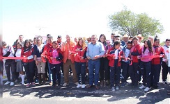 ENTREGA OBRAS LA SCT EN MICHOACAN A TRAVÉS DE SU DIRECTOR EN MICHOACAN, FLORENTINO COALLA PULIDO