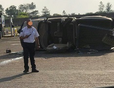 CHOQUE VOLCADURA EN PERIBAN DEJA UN MUERTO Y UN HERIDO