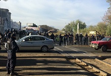 DETIENEN A MIEMBROS DE LA CNTE POR CERRAR CIAS DEL TREN EN MORELIA, mICHOACAN